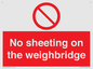 PV13375: No sheeting on the weighbridge