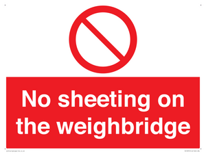 PV13375: No sheeting on the weighbridge