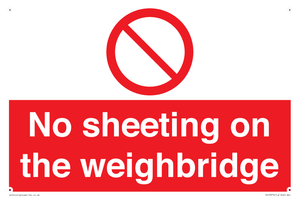 PV13375: No sheeting on the weighbridge