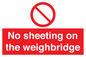 PV13375: No sheeting on the weighbridge