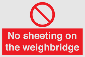 PV13375: No sheeting on the weighbridge