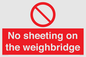 PV13375: No sheeting on the weighbridge
