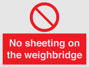 PV13375: No sheeting on the weighbridge