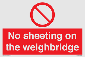 PV13375: No sheeting on the weighbridge