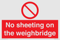 PV13375: No sheeting on the weighbridge