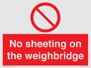 PV13375: No sheeting on the weighbridge