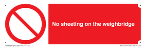 PV13375: No sheeting on the weighbridge
