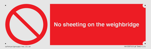 PV13375: No sheeting on the weighbridge