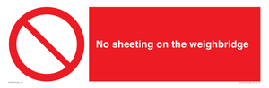 PV13375: No sheeting on the weighbridge