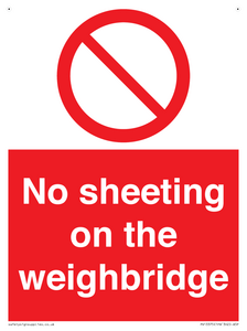 PV13375: No sheeting on the weighbridge