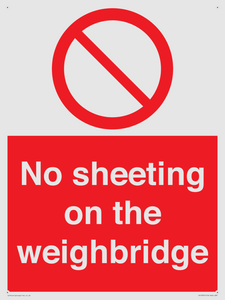PV13375: No sheeting on the weighbridge