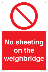 PV13375: No sheeting on the weighbridge