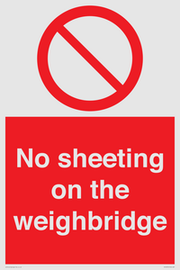 PV13375: No sheeting on the weighbridge