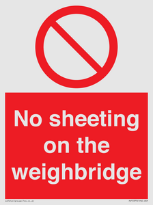 PV13375: No sheeting on the weighbridge