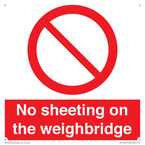 PV13375: No sheeting on the weighbridge