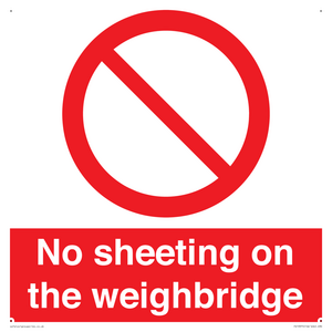 PV13375: No sheeting on the weighbridge