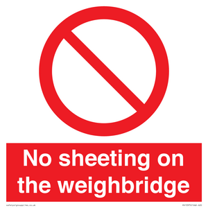 PV13375: No sheeting on the weighbridge