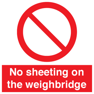 PV13375: No sheeting on the weighbridge