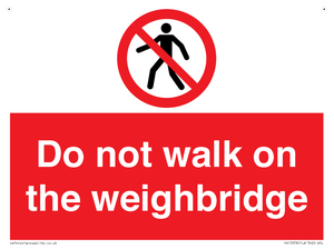 PV13378: Do not walk on the weighbridge
