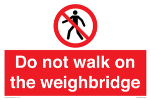 PV13378: Do not walk on the weighbridge