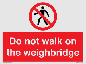 PV13378: Do not walk on the weighbridge