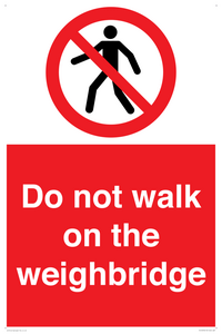 PV13378: Do not walk on the weighbridge