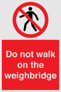 PV13378: Do not walk on the weighbridge