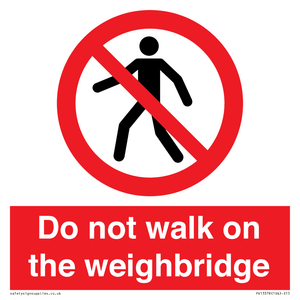 PV13378: Do not walk on the weighbridge