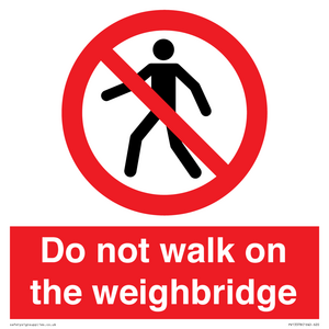 PV13378: Do not walk on the weighbridge