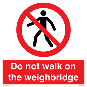 PV13378: Do not walk on the weighbridge