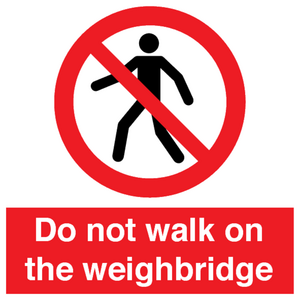 PV13378: Do not walk on the weighbridge