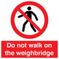 PV13378: Do not walk on the weighbridge