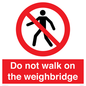 PV13378: Do not walk on the weighbridge