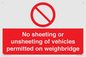 PV13388: No sheeting or unsheeting of vehicles permitted on weighbridge