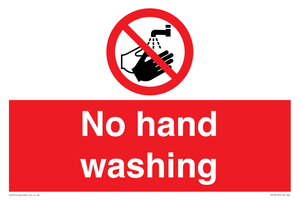 PV13413: No hand washing