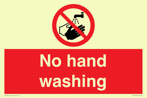 PV13413: No hand washing