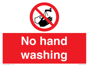 PV13413: No hand washing