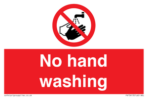 PV13413: No hand washing