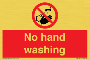 PV13413: No hand washing