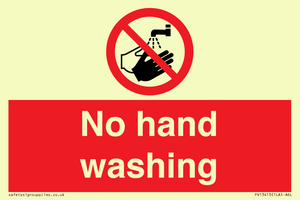 PV13413: No hand washing