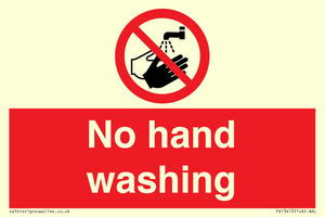 PV13413: No hand washing