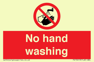 PV13413: No hand washing