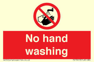 PV13413: No hand washing