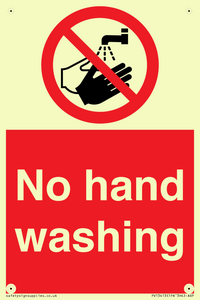 PV13413: No hand washing
