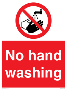 PV13413: No hand washing