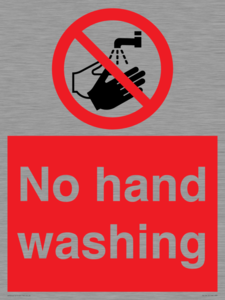 PV13413: No hand washing