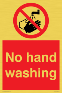 PV13413: No hand washing
