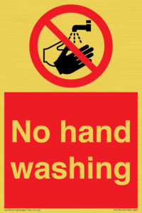 PV13413: No hand washing