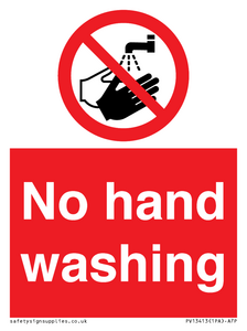 PV13413: No hand washing