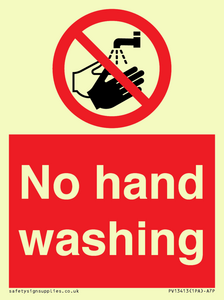PV13413: No hand washing